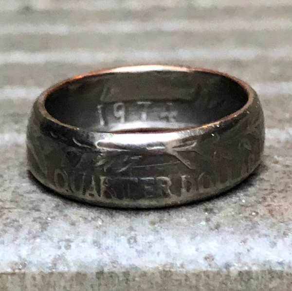 【USED/古着】US QUARTER DOLLAR Coin Ring 25セント コインリング - Used & New Clothing,  Shoes -mellow Online Store-