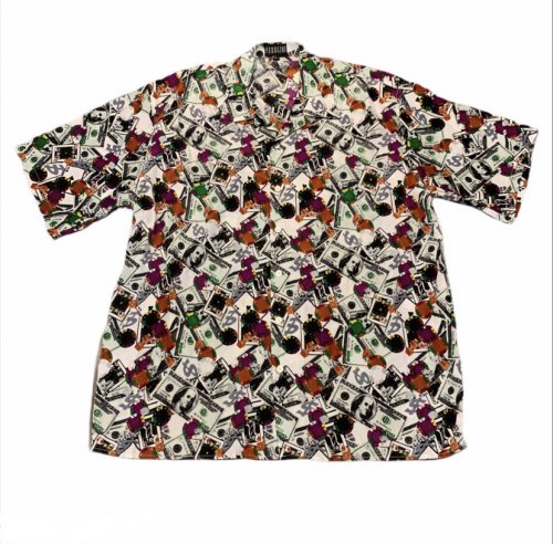 ڿ/NEW ALL Pattern S/S Polyester Shirt ġ5XL