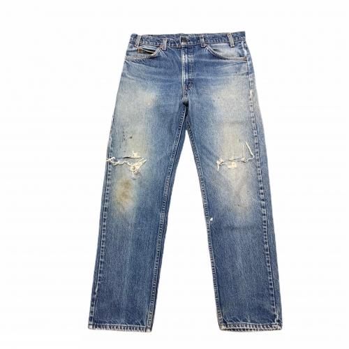 ڸ/USED MADE  is USA Levi's 505 Crash Denim Pants ꥫ ꡼Х505 ǥ˥ѥ åǥ˥ࡡW35