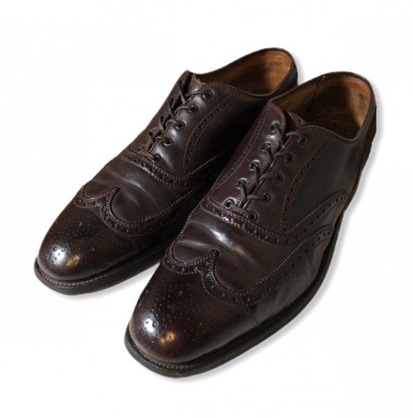 【古着/USED】ALDEN製 BROOKS BROTHERS A764 Shell Cordovan Wing Tip Shoes オールデン  ブルックスブラザーズ シェルコードバン ウィングチップ - Used ＆ New Clothing,Shoes -mellow Online  Store-
