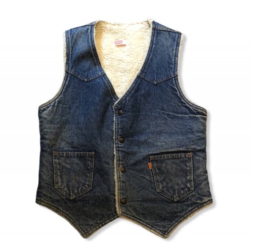 ڸ/USEDMADE IN USA 70's Levi's Denim Boa Vest ꡼Х ǥ˥ܥ٥ M