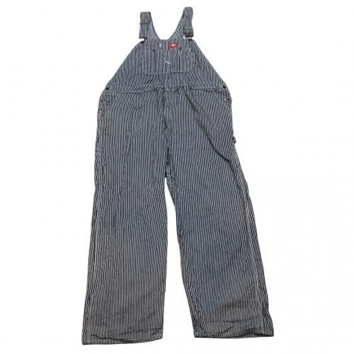 USED/Dickies Hickory Stripe Denim Overall ǥå ҥå꡼ ȥ饤 ǥ˥ С W53