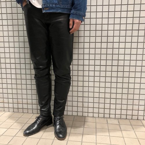 ڸ/USED90's  MADE in France Leather Pants ե 쥶ѥ W30