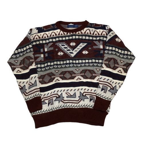 ڸ/USEDTOWN CRAFT All Pattern 100% Acrylic Knit Sweater   ˥å   L