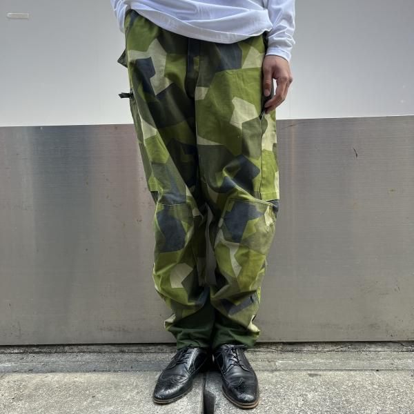 古着/ USED】90's Swedish Military M-90 Splinter Camo Field Pants 