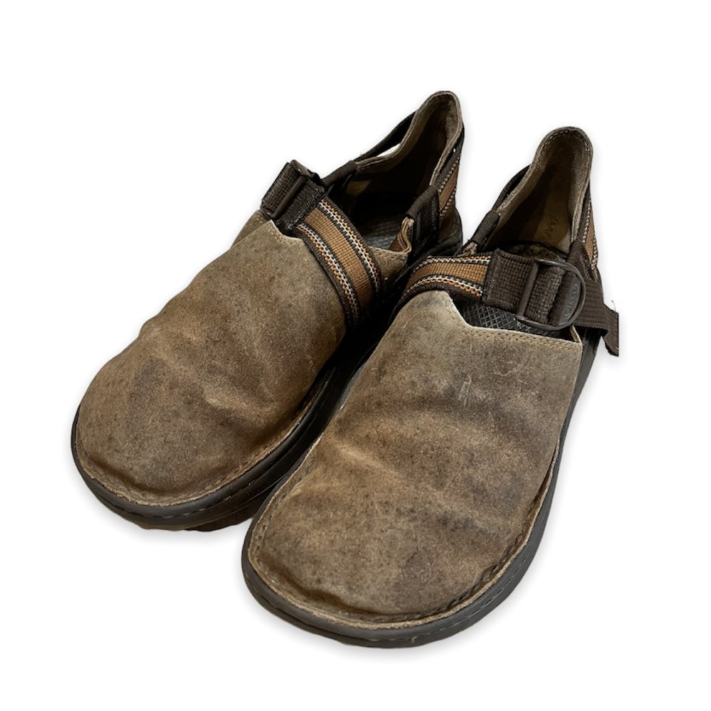 ڸ/ USEDChaco Suede Leather Sandals 㥳  쥶  åݥ å 27.5cm〜28cm