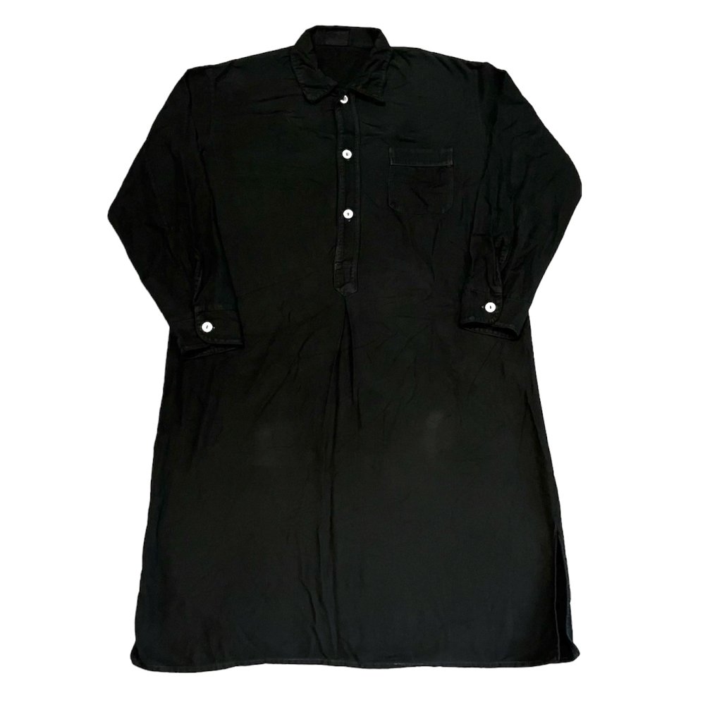 ڸ/USEDEuro Grand Father Shirt ''Black Over Dye'' 桼 ѥ  ֥å 