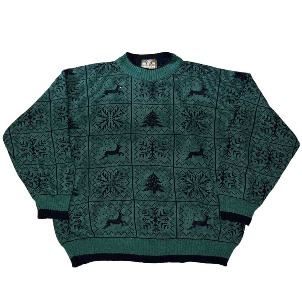 ڸ/USEDMADE IN FRANCE MISTIGRI All Pattern Knit Sweater   ˥å   XL