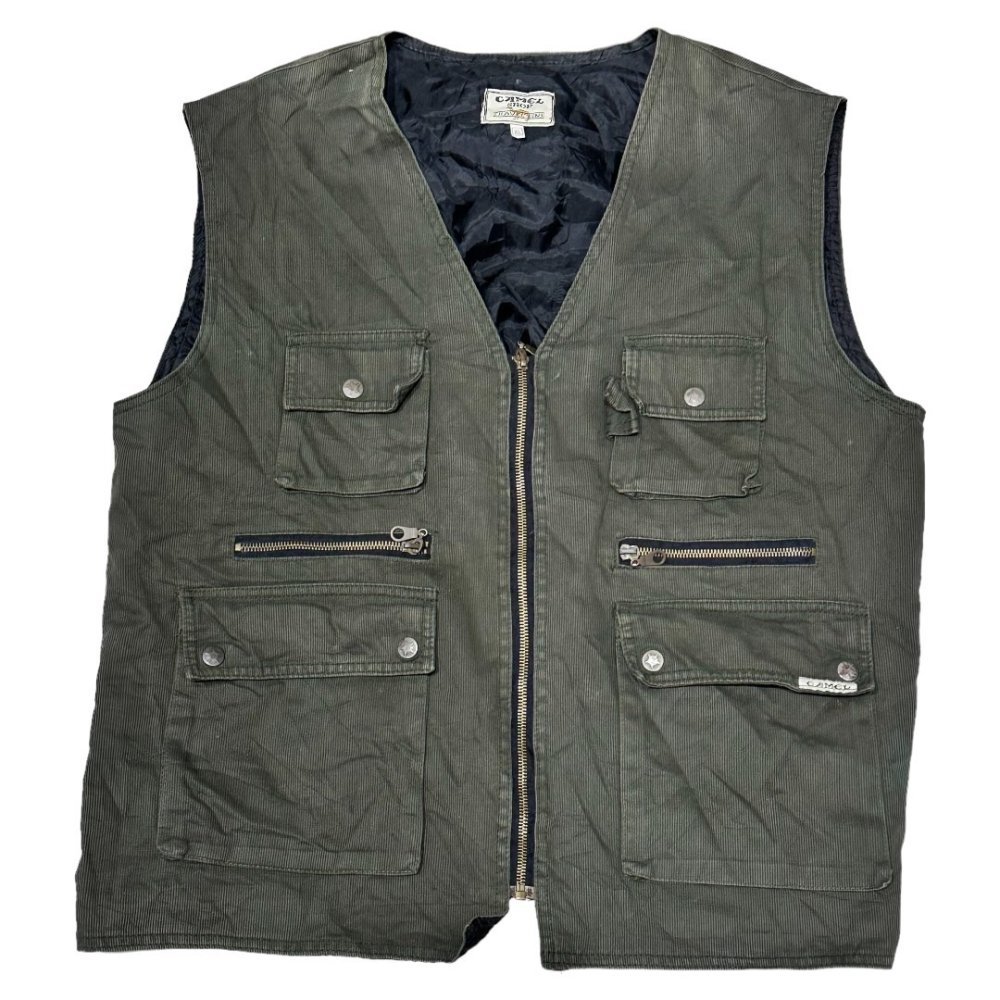 ڸ/USEDCAMEL SHOP TRAVEL LINE Pique Vest  ԥ ٥ XL