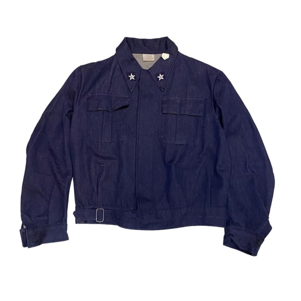 ڿ/DEAD STOCK90's Italian Army Denim Jacket ꥢ ǥ˥ॸ㥱å 46