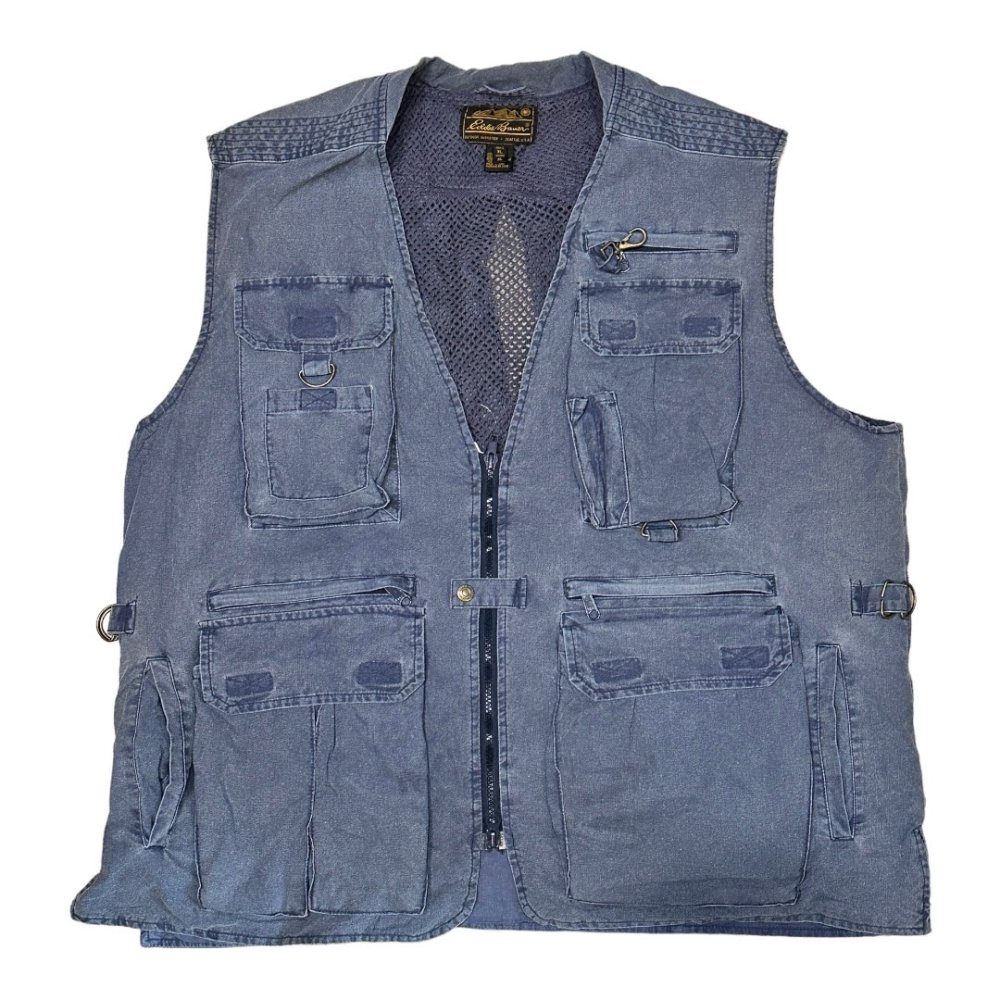 ڸ/USEDEddie Bauer Fishing Vest ǥХ եå󥰥٥ XL