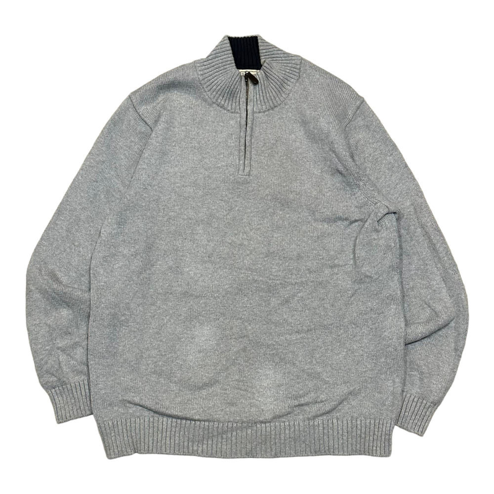 ڸ/USEDL.L.Bean  Cotton Knit Half Zip Sweater 륨ӡ åȥ  ˥å ϡեå   L-TALL