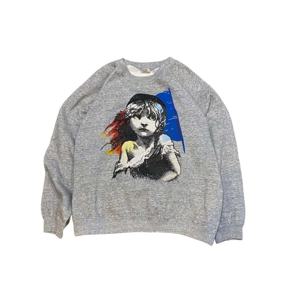 古着/USED】Les Miserables print Sweat Shirts レ・ミゼラブル 古着/USED】Les Miserables print Sweat Shirts レ・ミゼラブル
