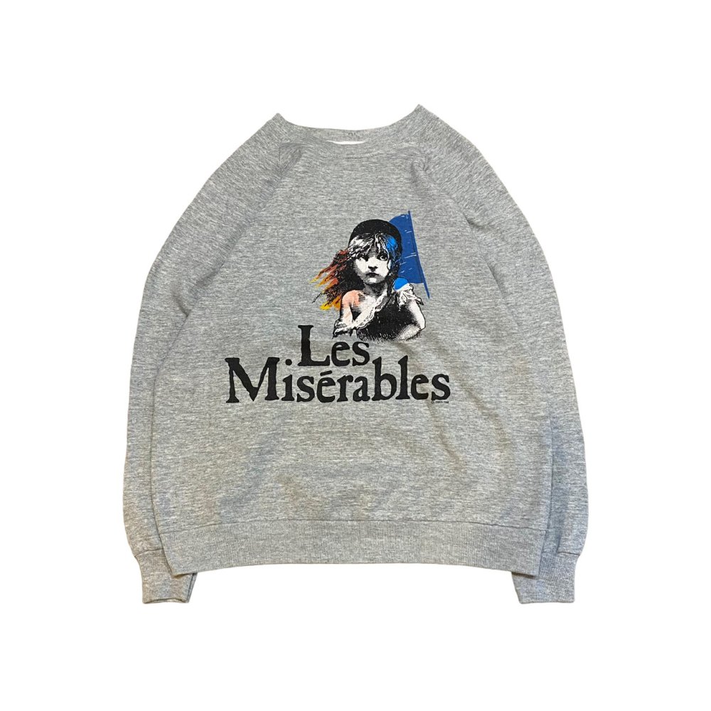 【古着/USED】MADE IN USA Les Miserables print Sweat Shirts レ・ミゼラブル プリント