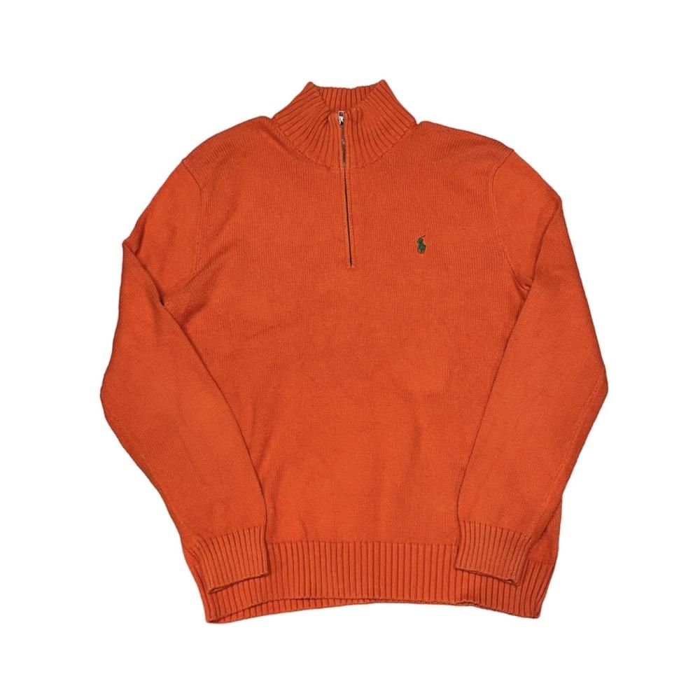 ڸ/USEDPolo Ralph Lauren Half Zip Knit Sweater ݥ ե ϡեå ˥å  M