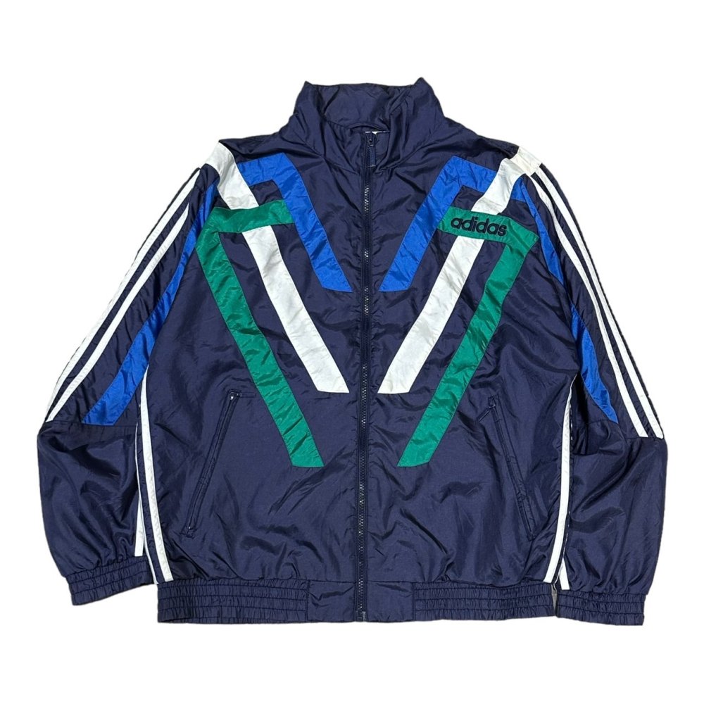 【古着/USED】80's～ adidas Nylon Jacket アディダス ナイロン ジャケット XL位 - 古着屋mellow