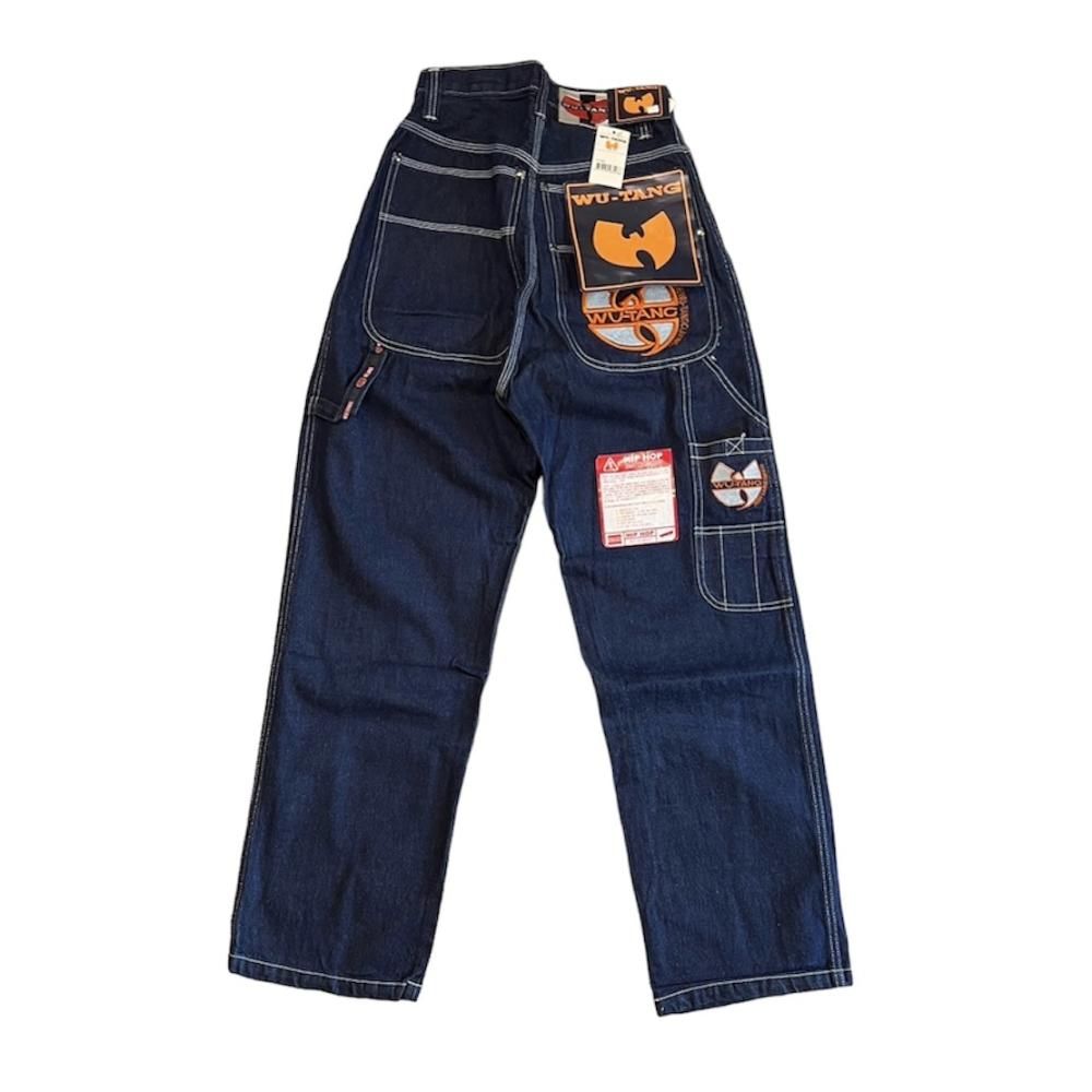 新古品/DEAD STOCK】Hip Hop Denim Painter Pants ''WU-TANG'' ヒップ 新古品/DEAD STOCK】Hip Hop Denim Painter Pants ''WU-TANG'' ヒップ
