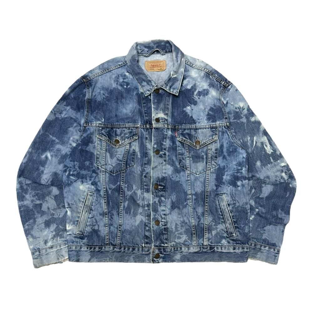 ڸ/USEDLevi's 70550 Bleach Denim Jacket ꡼Х  ǥ˥ॸ㥱å ֥꡼ù  XL