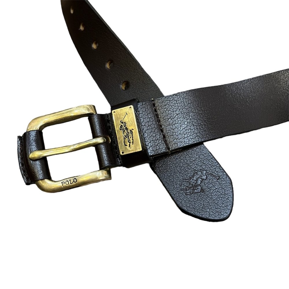DEAD STOCK/ʡBootleg MADE in USA Polo Ralph Laurent Leather Belt ݥե 쥶٥