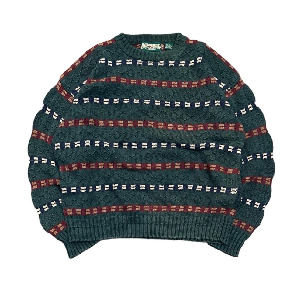 ڸ/USEDAMERICAN EAGLE Whole Pattern Knit Sweater  ˥å  L