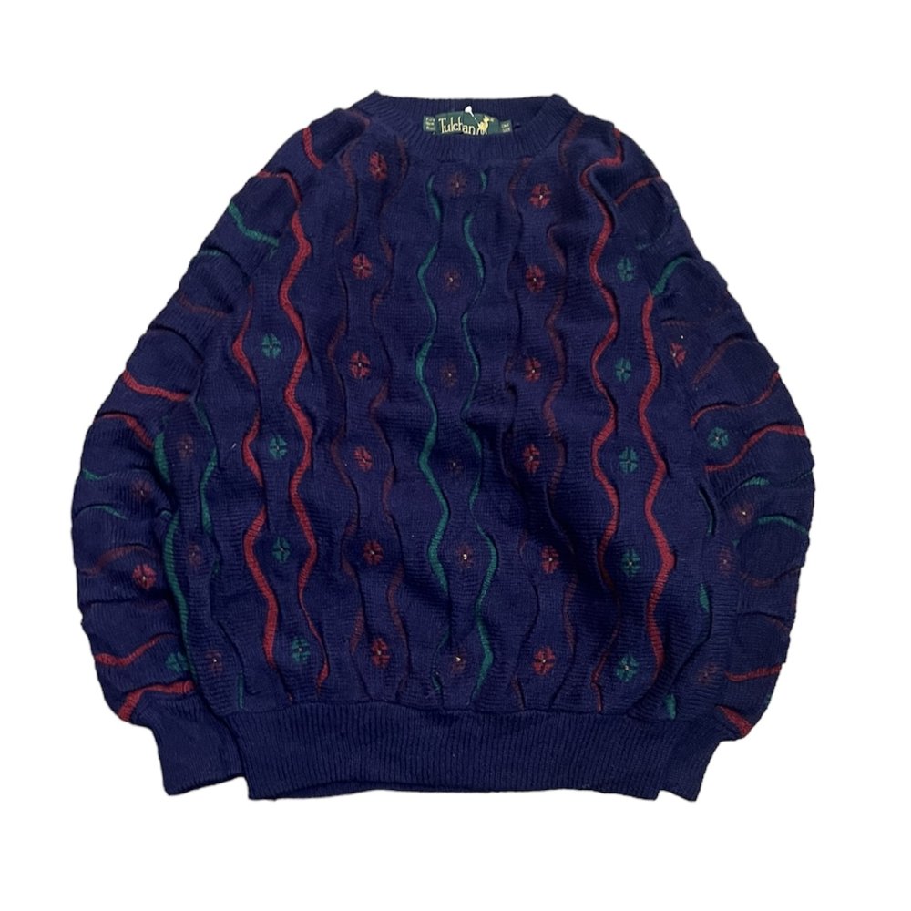 ڸ/USEDTulchan Whole Pattern Wool Knit Sweater   ˥å  L