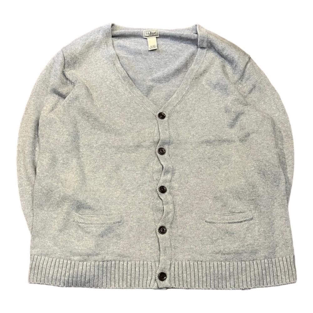 ڸ/USEDL.L.Bean  Cotton Knit Cardigan 륨ӡ åȥ  ˥å ǥ XXL