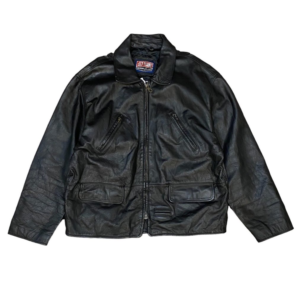 ڸ/USEDJET PLANE Leather Jacket åȥץ졼 쥶 㥱å XL