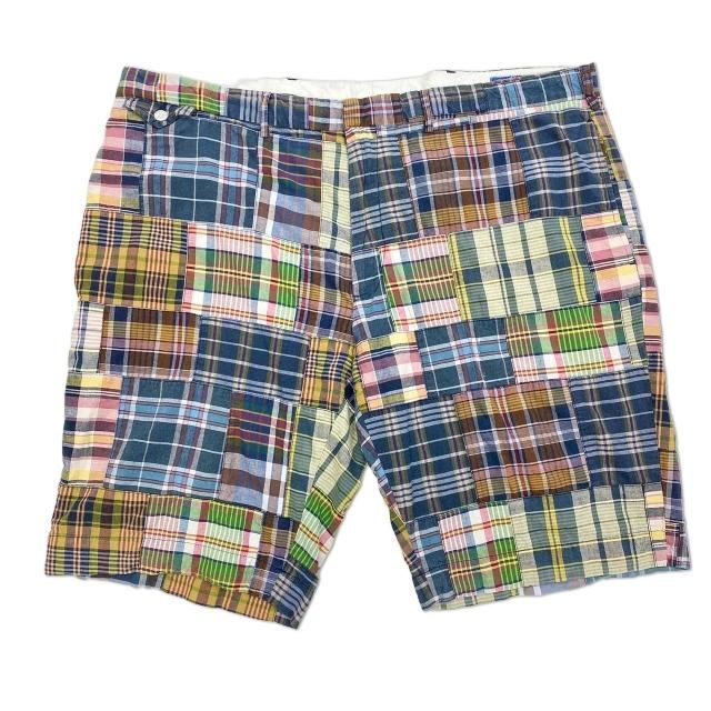 ڸ/USED Polo by Ralph Lauren Patchwork Shorts ݥ ե ѥå 硼 W42 ӥå ޥɥ饹å