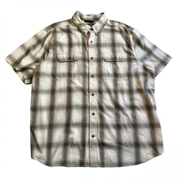 USEDCarhartt S/S LOOSE FIT Check Shirts 