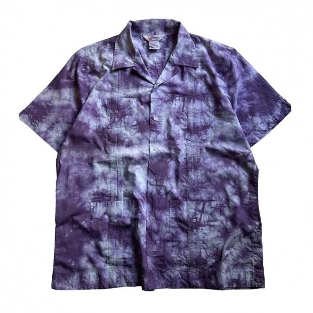 ڸ/USED ROMANI Tie Dye S/S Cuba Shirts 