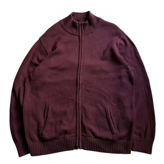 ڸ/USEDL.L.Bean Driver's Cotton zip Knit