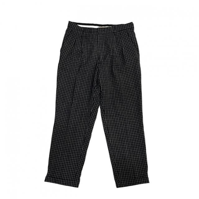 USED YVES SAINT LAURENT Check Slacks Pants