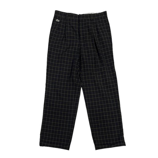 USED LACOSTE Check Slacks Pants