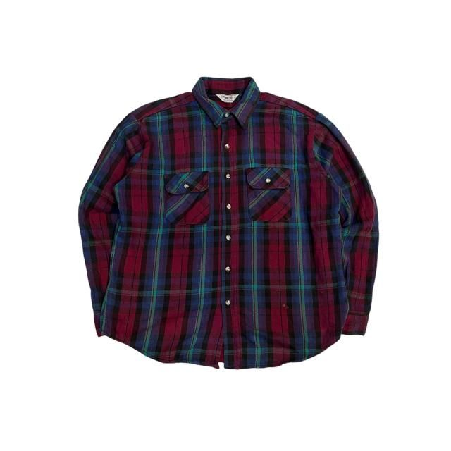 ڸ/USED80s  MADE IN USA FIVE BROTHER Flannel Shirt   XL