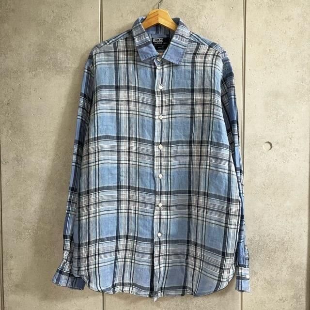 Polo by Ralph Lauren LINEN L/S CHECK SHIRT