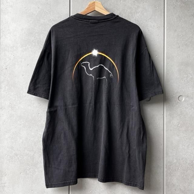 Camel S/S Poket Print T Shirts HANES