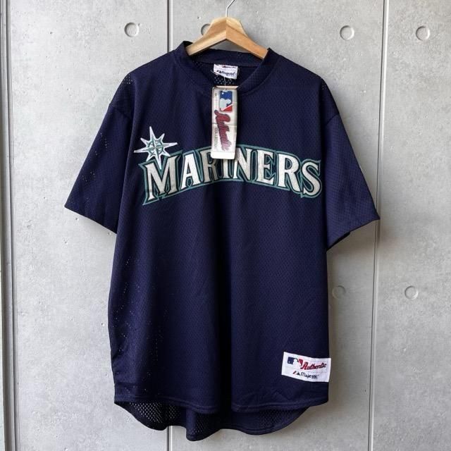 DEAD STOCK MLB Majestic Seattle Mariners Pull Over Baseball Shirts