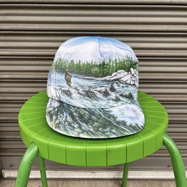 Fishing Snapback Mesh Cap 