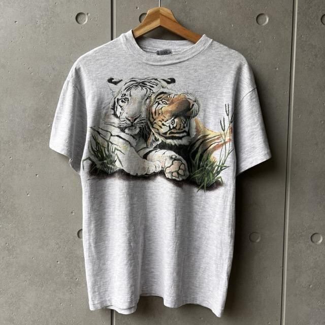 90's Tiger Print S/S T Shirts MADE IN U.S.A