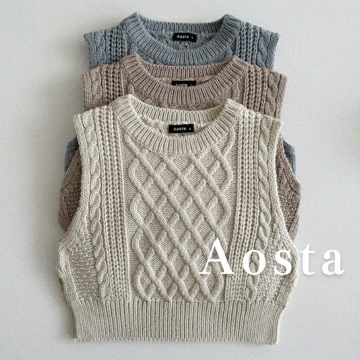 ͽ/46֤ͽ AOSTA  24ʪ  ˥åȥ٥ Knit vest