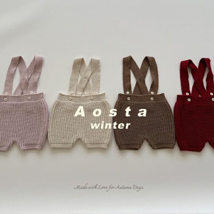 ޤĤ ͽ/46֤ͽ AOSTA  25ʪ  ˥åȥС Knit overalls