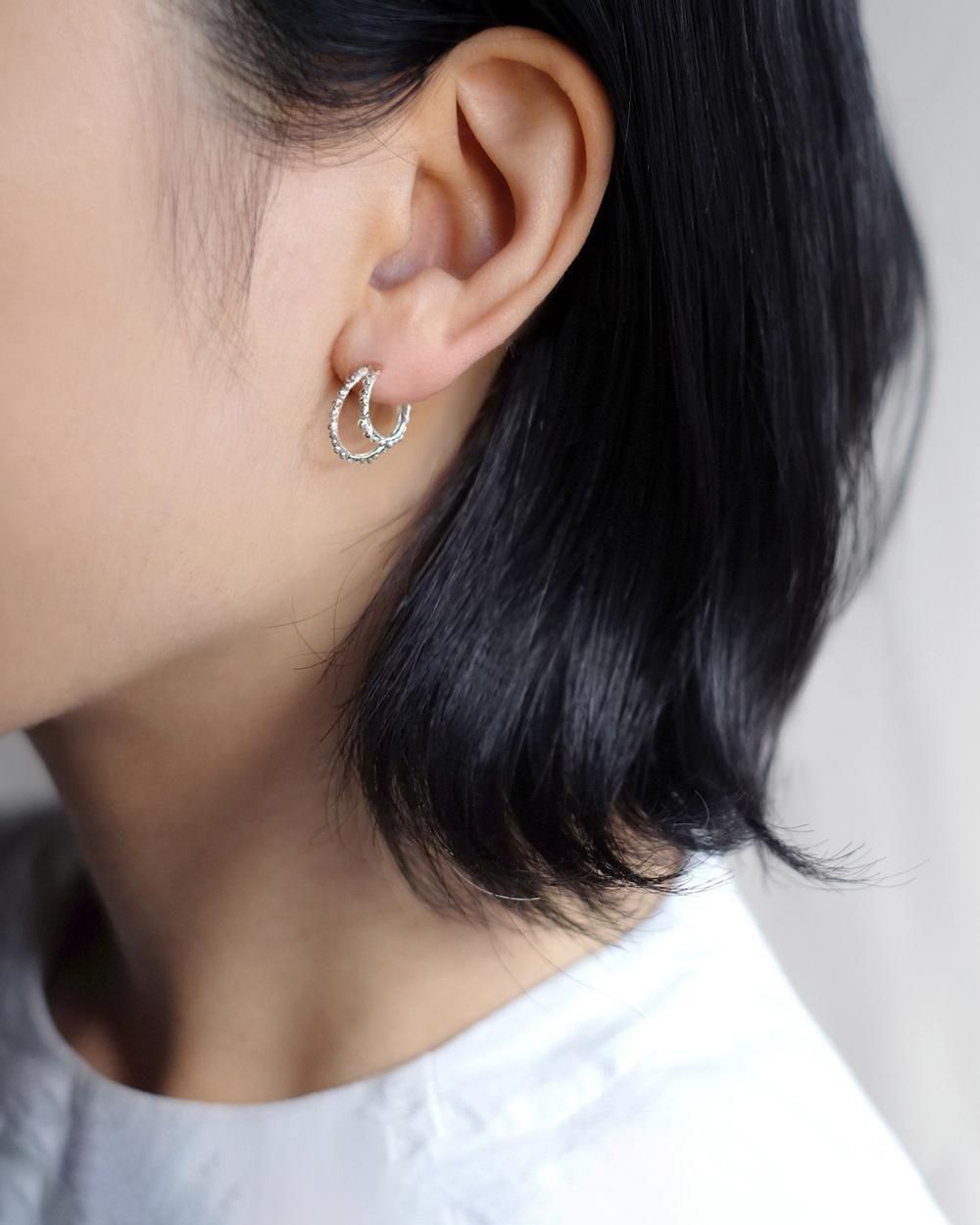 専用　K-KAJU ピアス3点 K.KAJU mesh M(earring) | 布う