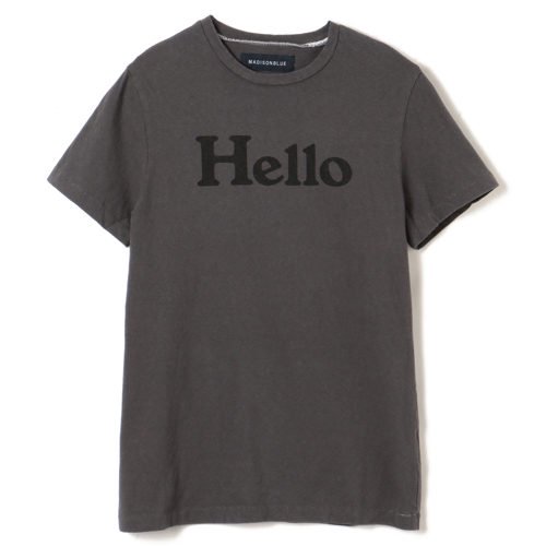 MADISONBLUE【マディソンブルー】　HELLO クルーネックTシャツ　GRAY MB184-7014