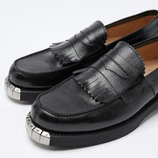 OUR LEGACY LOAFER BLACK GRAIN LEATHER