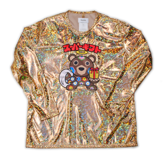 doublet【ダブレット】CHARACTER APPLIQUE FOIL PULLOVER GOLD 21AW20CS197