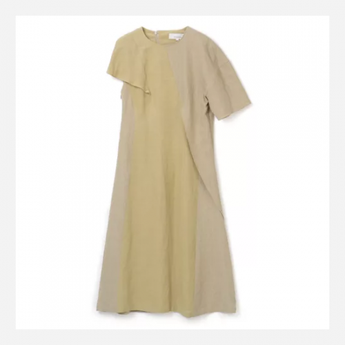 AKIRA NAKAڥʥ Asymmetry panel dress BEIGE (AR2238-BE)