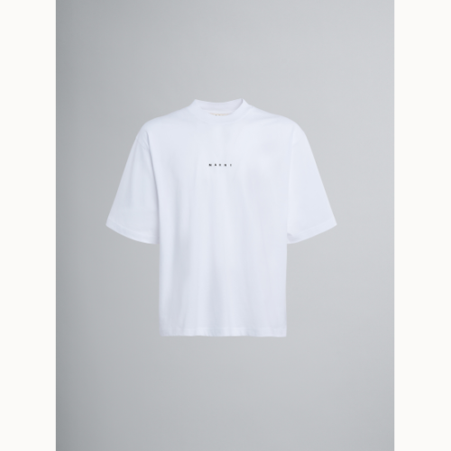 MARNI(マルニ)  ジャージー製ロゴプリントTシャツ WHITE (HUMU0223P1USCS87LOW01)