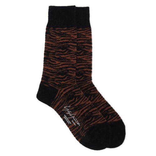 Yohji Yamamoto POUR HOMMEڥ襦ޥȥס륪 Ry/Ny MOGOL TIGER SOCKS BROWN (HE-M02-961)