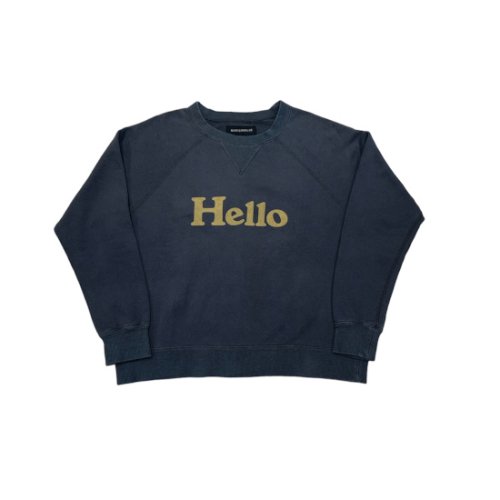 MADISONBLUE ڥޥǥ֥롼 HELLO SWEAT L/S URAKE DYED GRAY (MB224-7005)