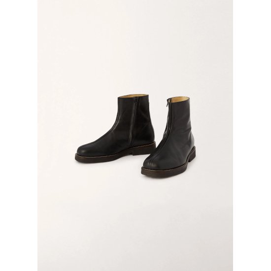 LEMAIRE 【ルメール】 BOOTS VEGETAL TANNED LEATHER BLACK (FO351 LL201)